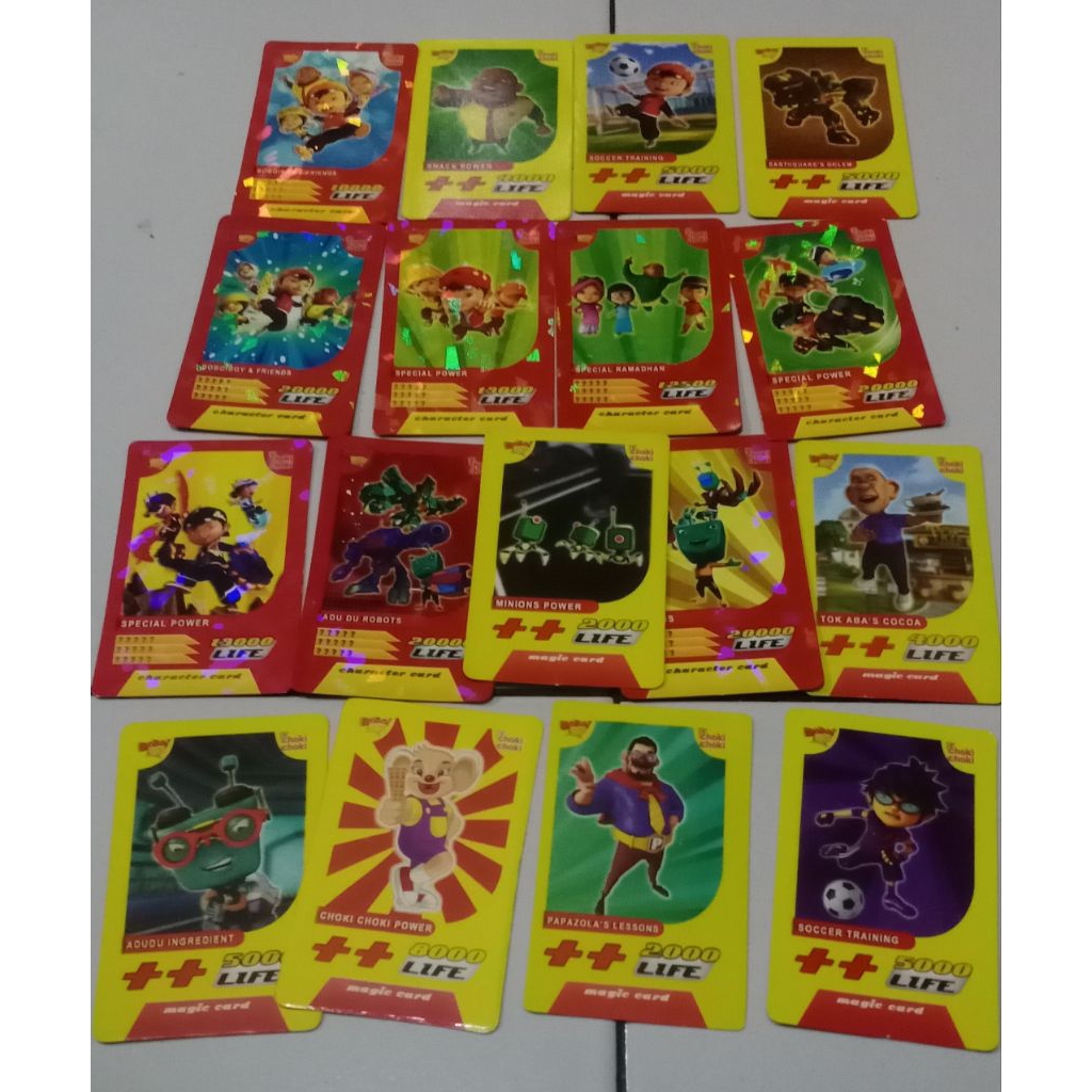 (Wajib Baca deskripsi) Kartu Choki Choki Boboiboy 2015 original