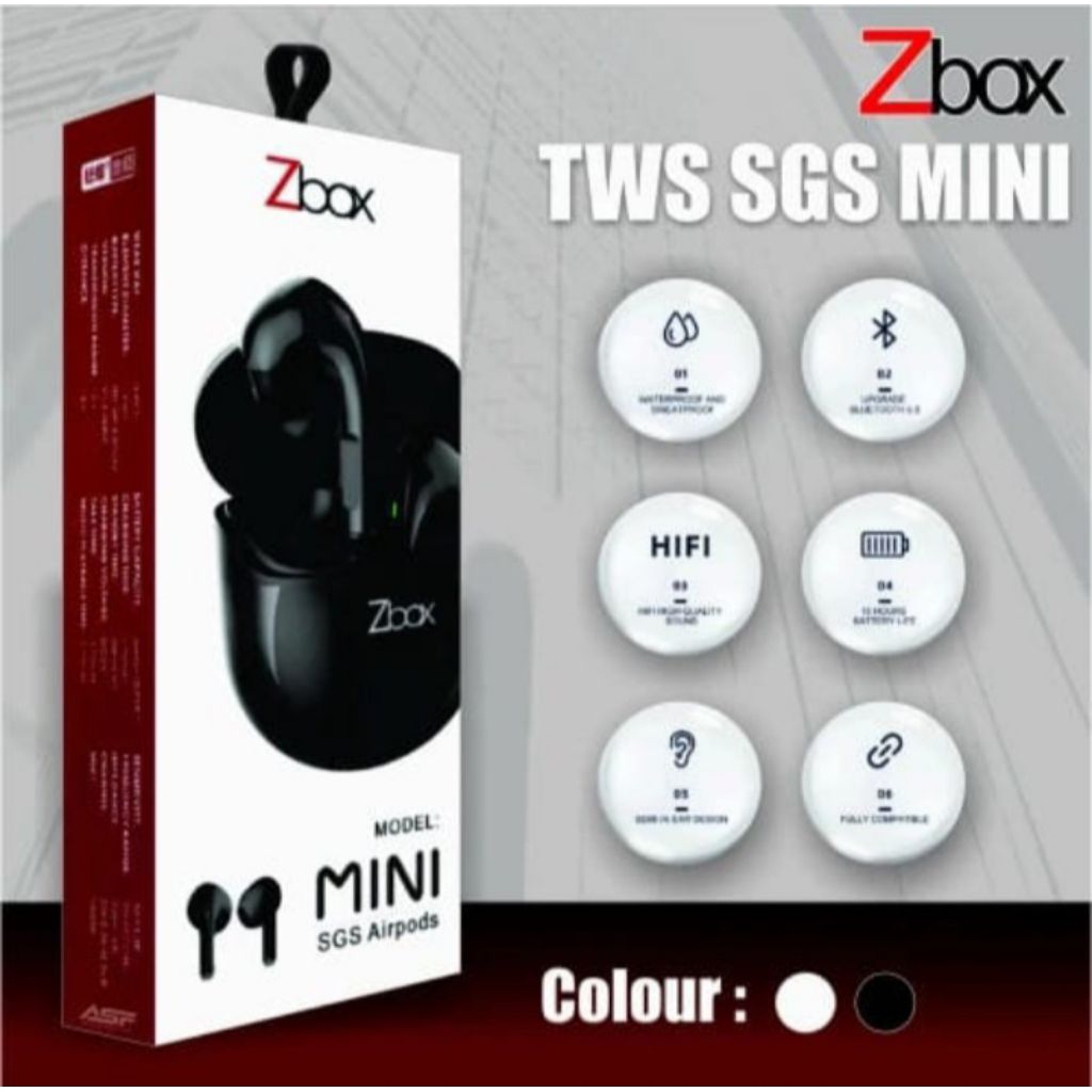 HF BT TWS ZBOX SGS MINI- Bluetooth