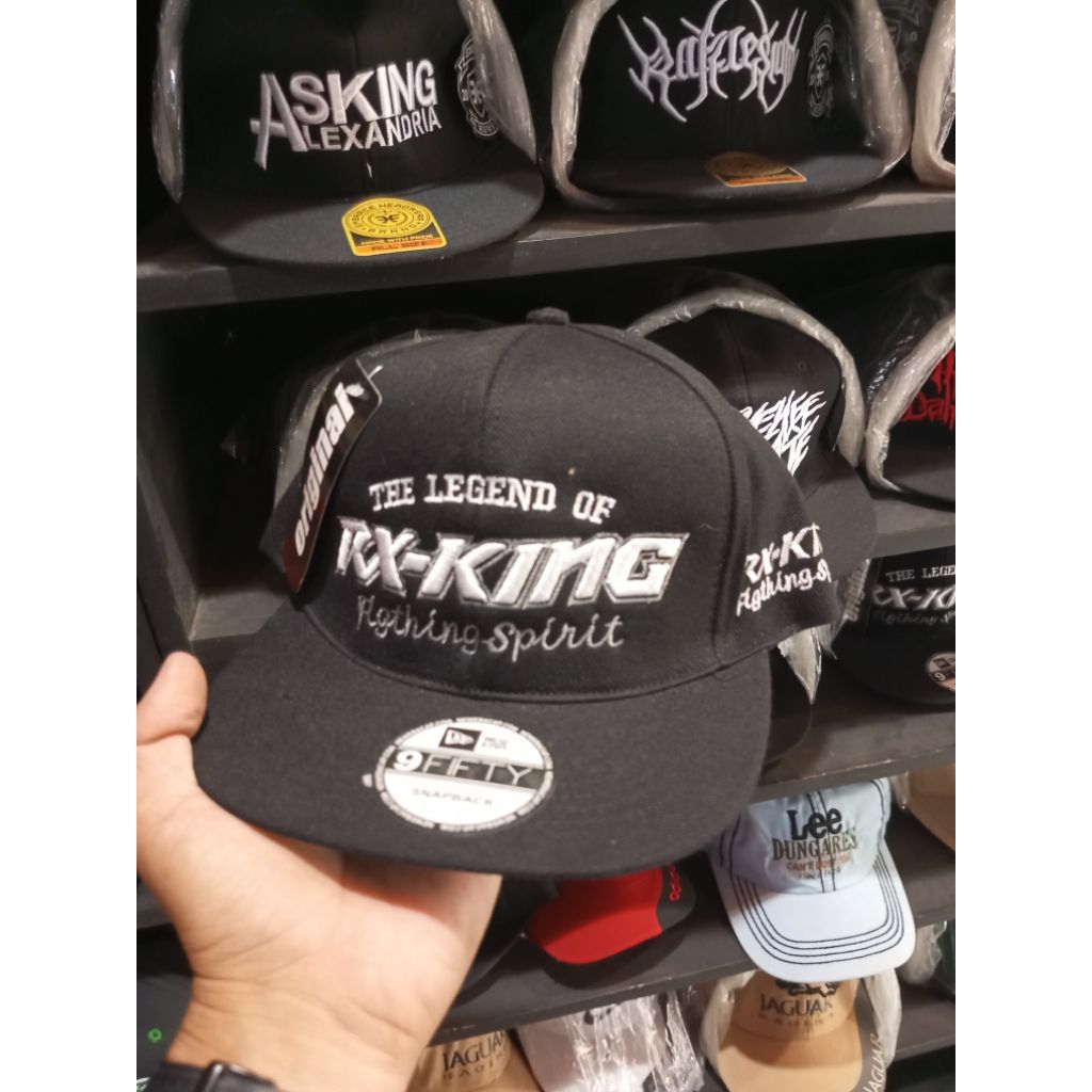 TOPI SNAPBACK RX-KINGS JET DARAT HITAM