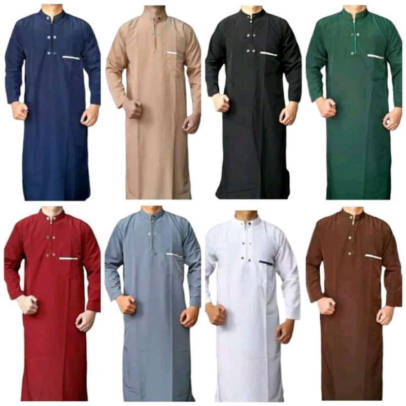 Jubah Gamis Pria Dewasa Bahan Besway Adem dan Lembut