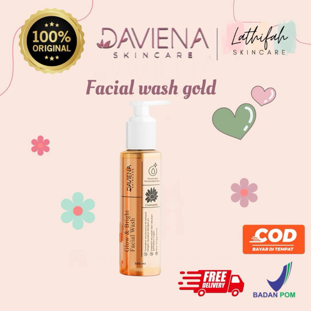 FACIAL WASH GOLD SERIES  | DAVIENA SKINCARE | DAVIENASKINCARE | DAVIENASKINCAREMAKASSAR
