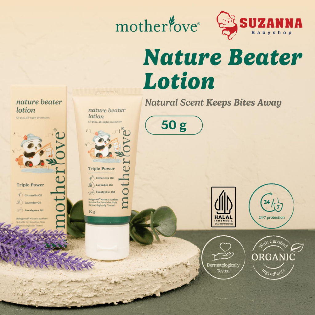 Motherlove Nature Beater Lotion - Lotion Anti Nyamuk Bayi & Anak