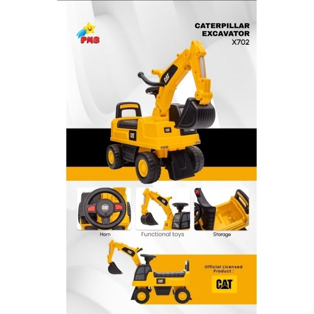 MOBIL DORONG ANAK CATERPILLAR MOBIL EXCAVATOR PMB X702 BEKAS BAGUS