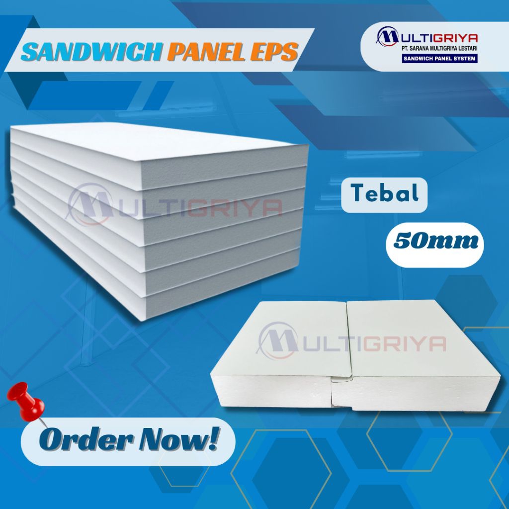 Eps Sandwich Panel 50mm - Basic Skin