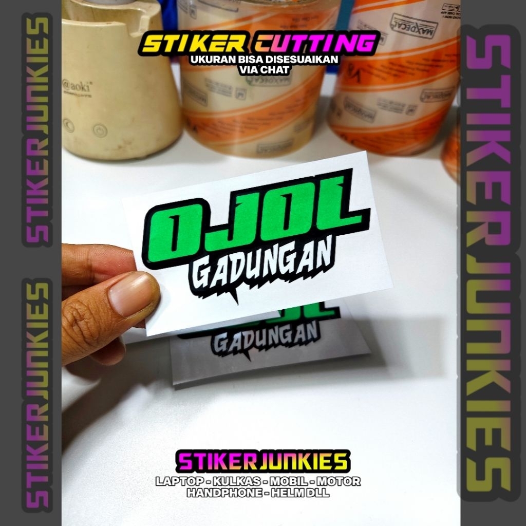 STIKER OJOL GADUNGAN STICKER CUTTING OJOL