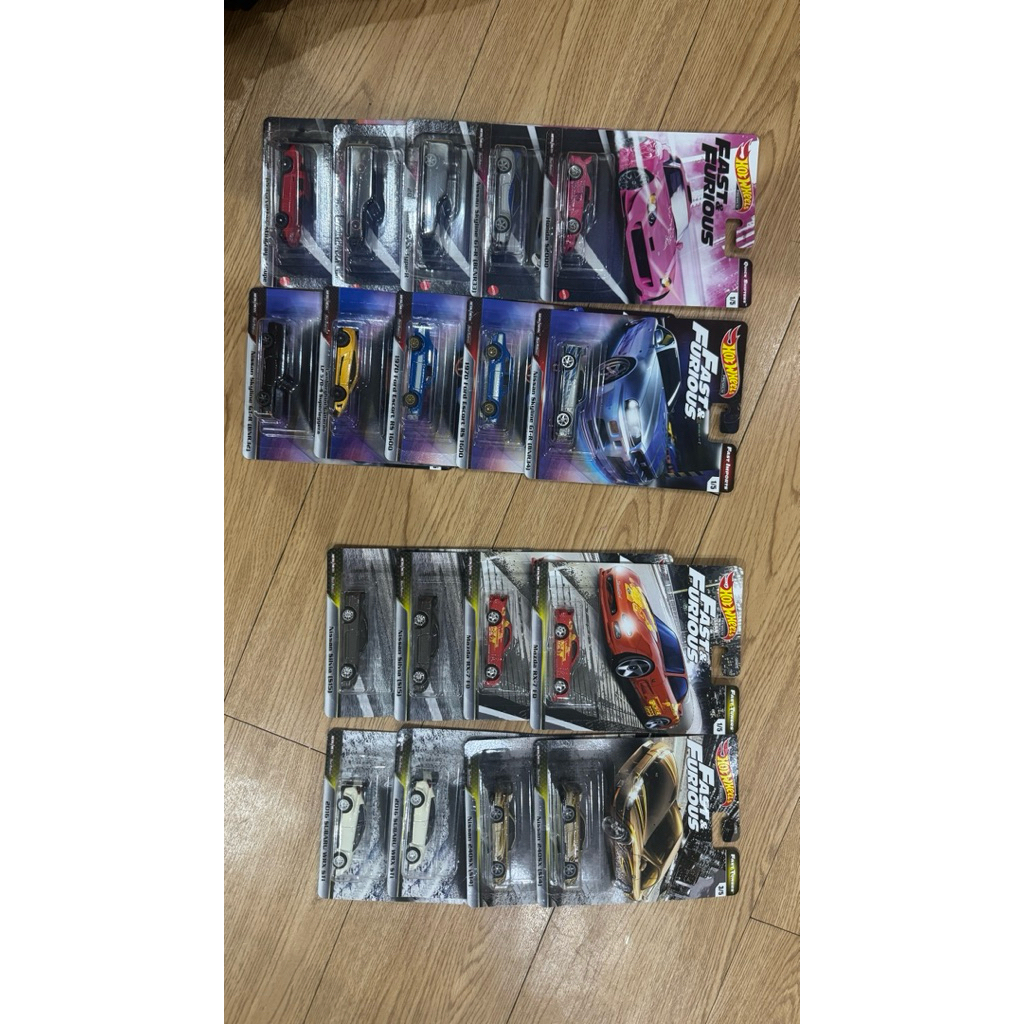 Hotwheels Premium 1 set fast import, 1 set fast tuner, 1 set quickshifter