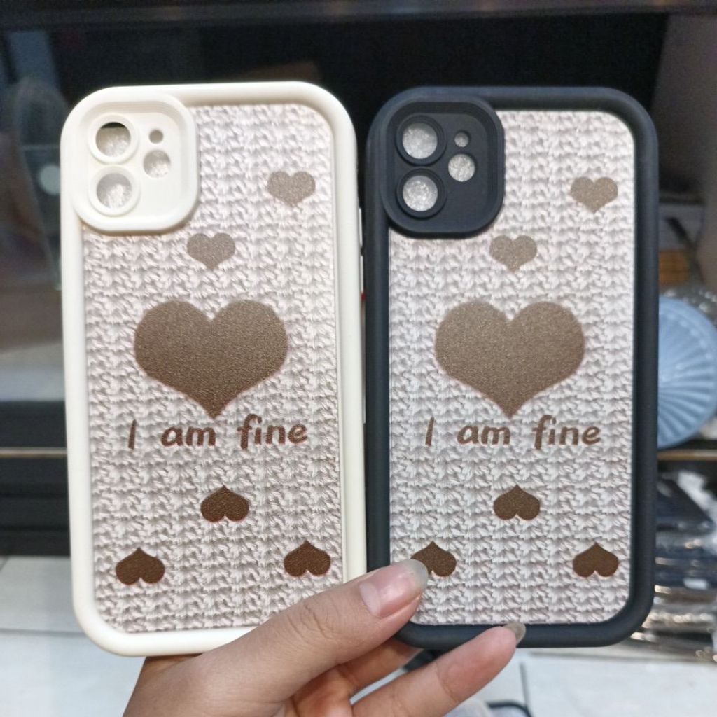 CASING SILIKON MOTIF I AM FINE IPHONE 11