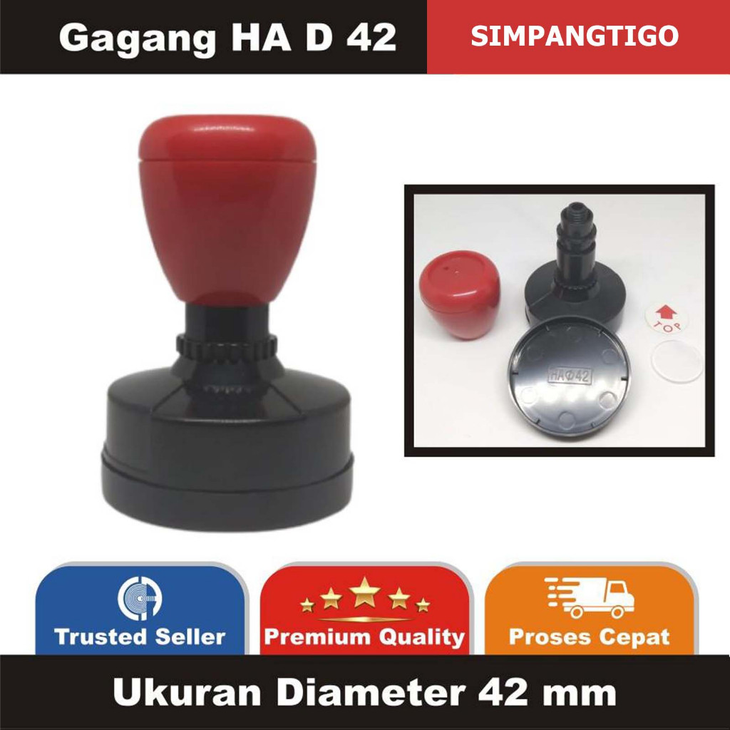 Gagang Stempel Flash Bulat HA D42