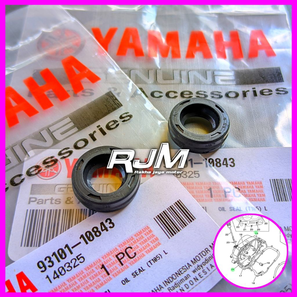 2 PCS SEAL BAK KOPLING YAMAHA JUPITER Z 110CC VEGA R LAMA 110CC VEGA R NEW GEN 2 110 CC CRYPTON KRIP