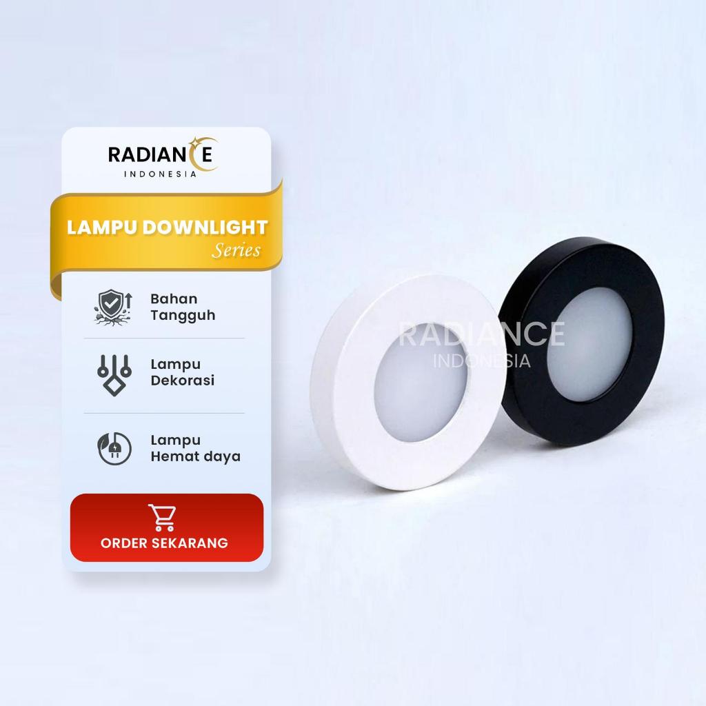 Lampu downlight outbow LED slim mini tempel outbow lemari plafon 3watt hias