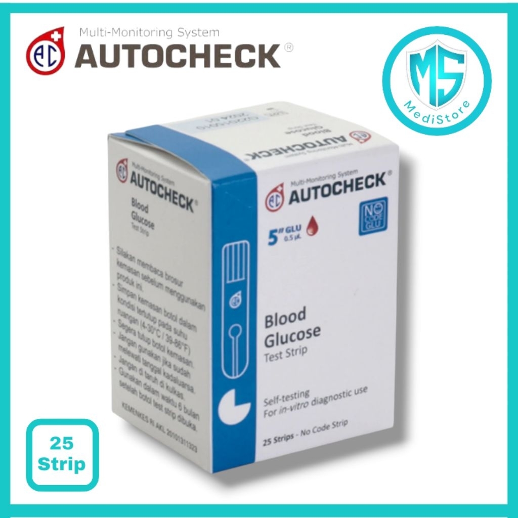 Strip Autocheck Gula  Isi Ulang Strip Autocheck Gula  Refill Autocheck Glucose