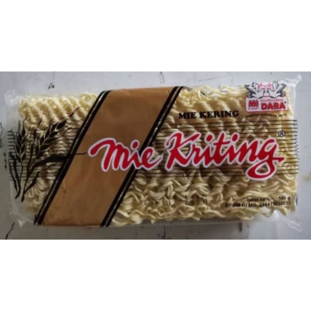 MIE KRITING / MIE KERING CAP BURUNG DARA