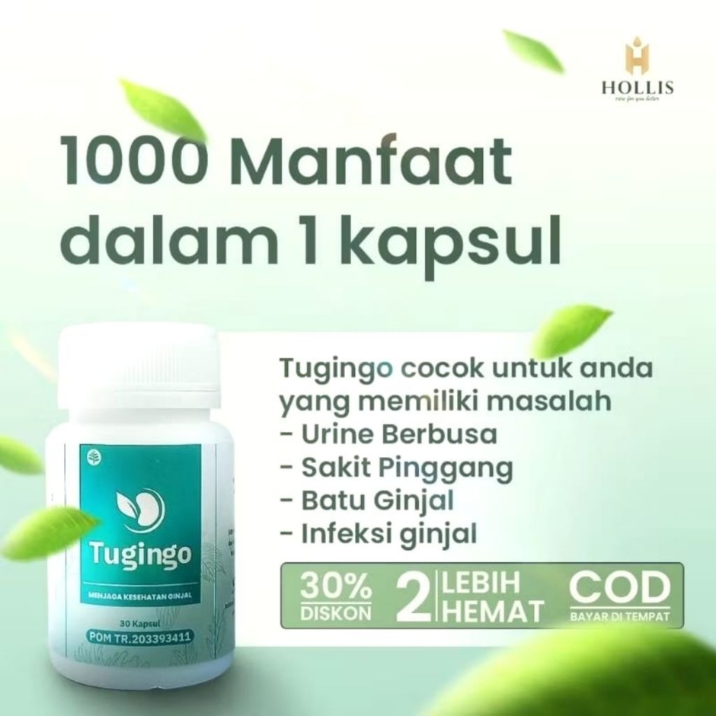 TUGINGO Kapsul Herbal Membantu Menjaga Kesehatan Ginjal
