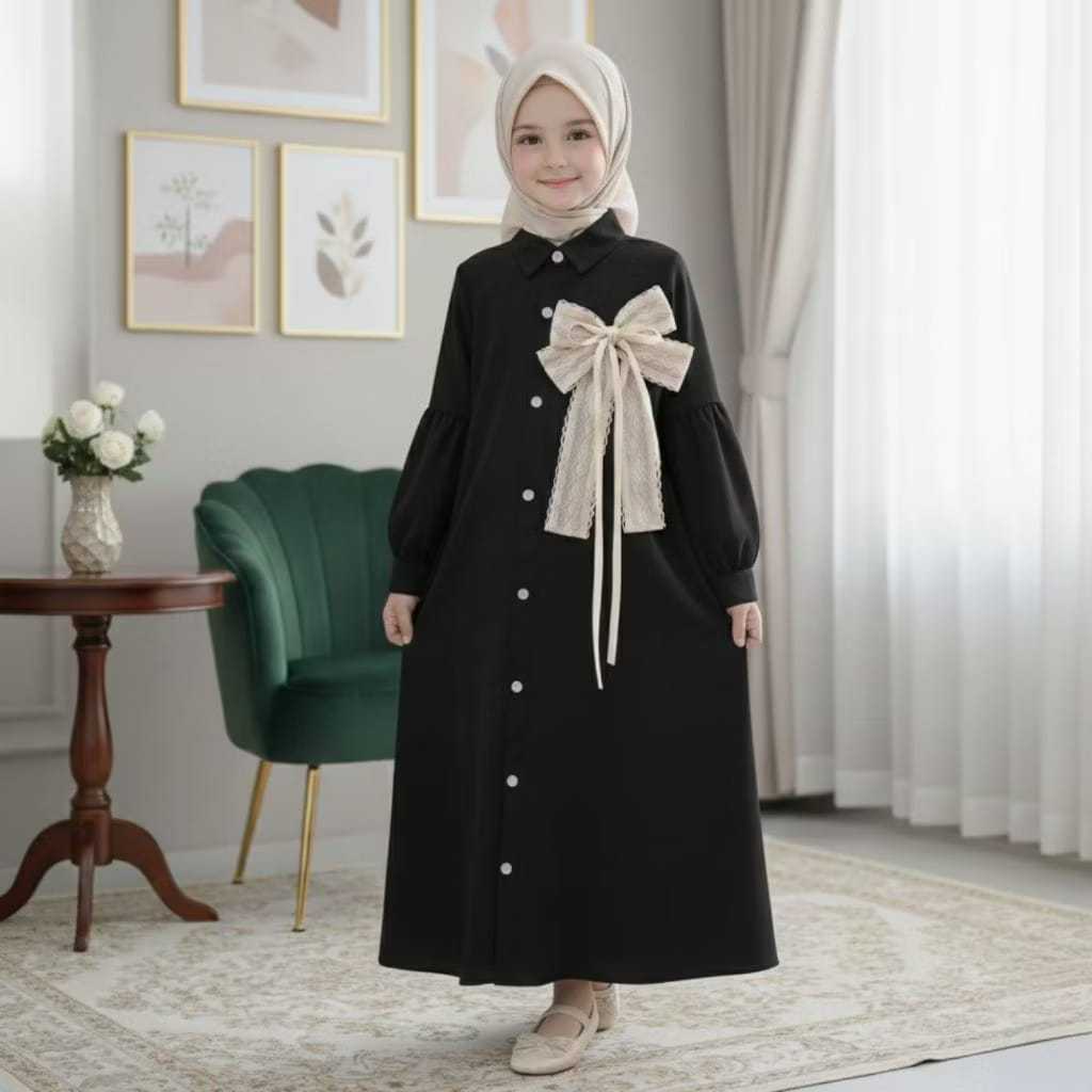 Gamis Dress anak muslimah terviral usia 1 2 3 4 5 6 7 8 9 10 11 12 tahun
