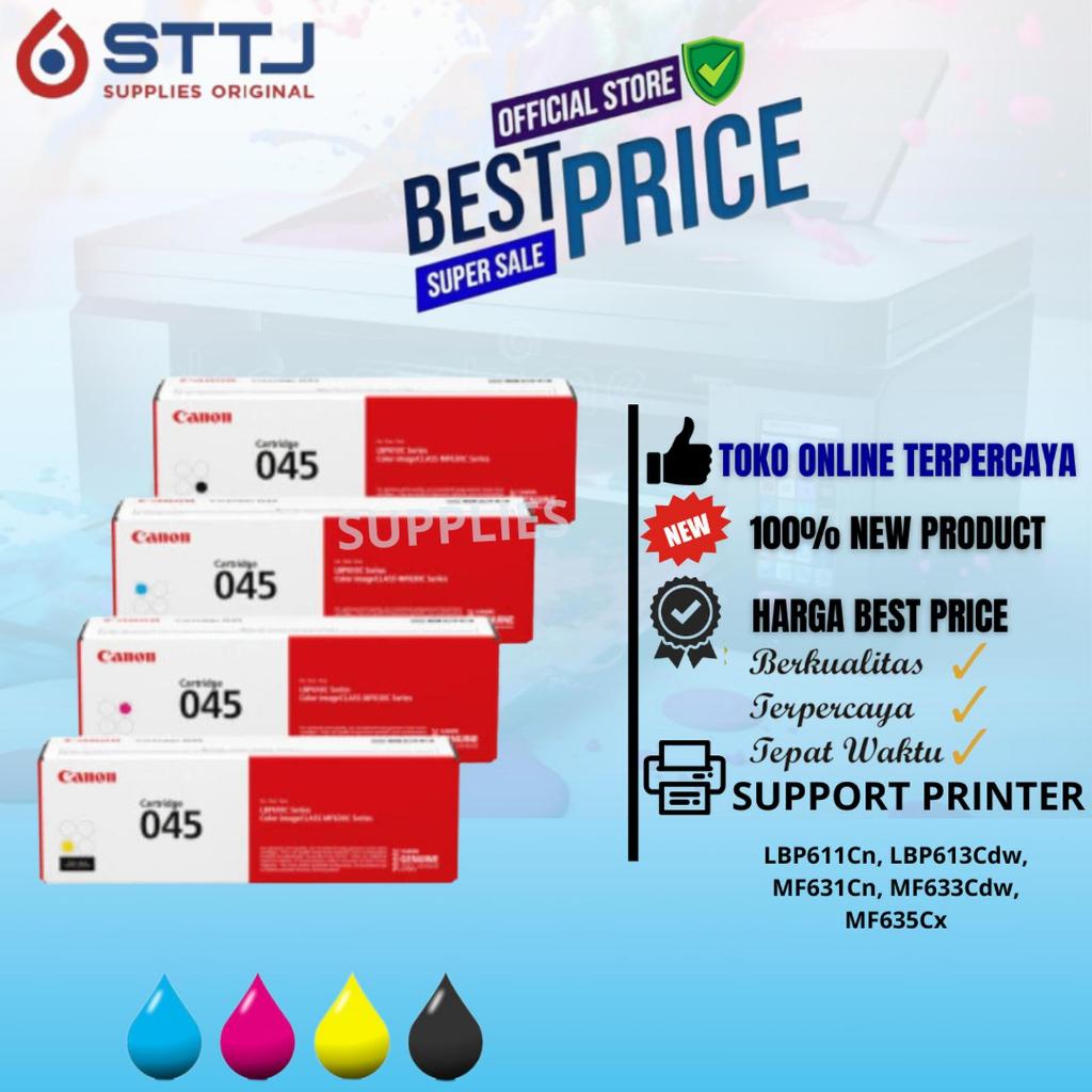 Toner Cartridge Canon 045 1 SET (BK,C,M,Y) Original - For Printer Canon LBP611Cn, LBP613Cdw, MF631Cn