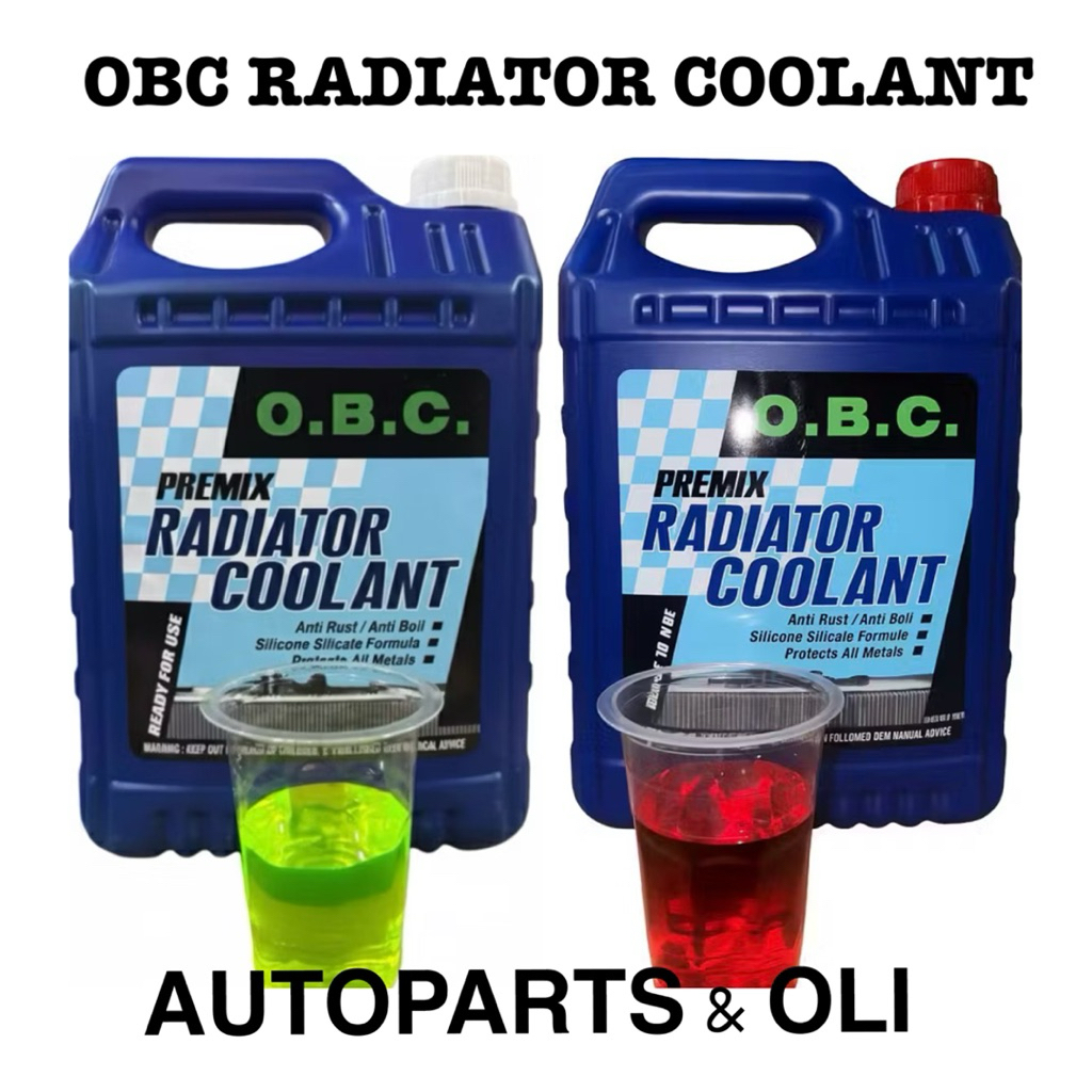 OBC AIR RADIATOR GALON 5 Liter Radiator Coolant o.b.c hijau dan merah