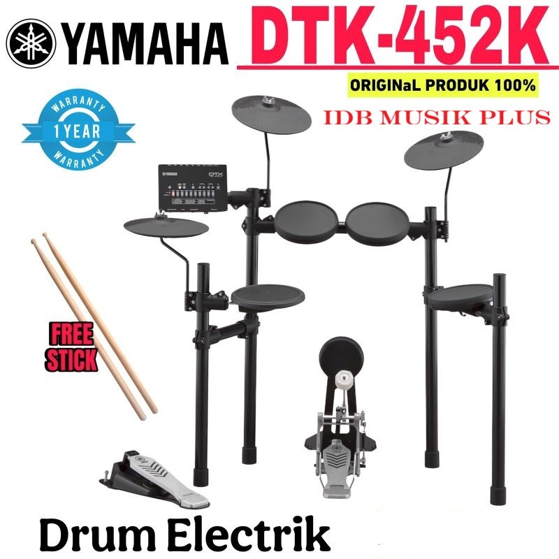 Drum Elektrik Yamaha DTX452K DTX452 DTX 452K DTX 452 Garansi Yamaha
