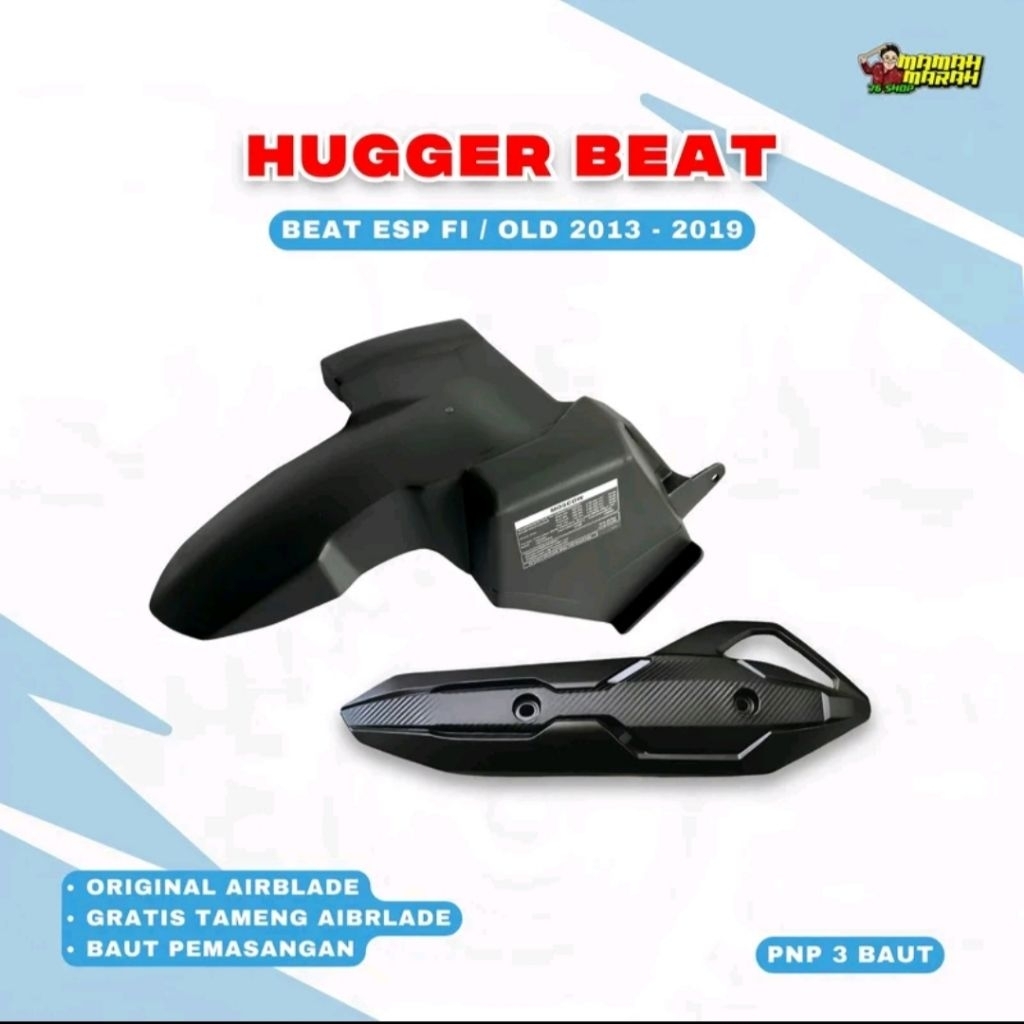 Hugger air blade beat scoopy vario 110 genio Spakbor kolong beat Hugger Airblade Beat Deluxe Karbu F