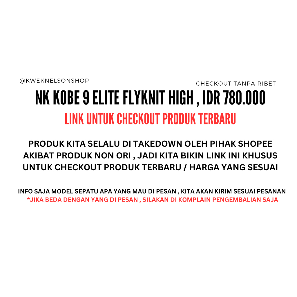 NK KOBE 9 ELITE FLYKNIT HIGH SEPATU BASKET PREMIUM ORIGINAL KOLEKSI