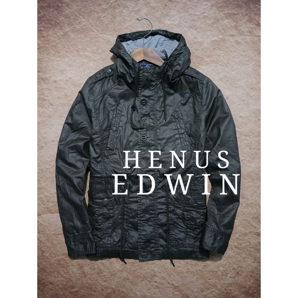 Jaket keren HENUS EDWIN bahan coated bekas pakai