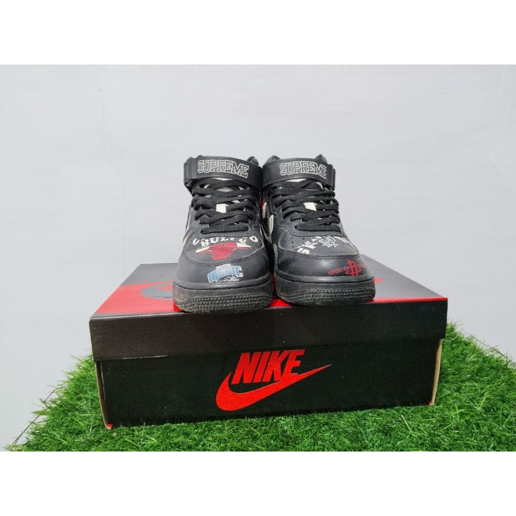 Supreme x NBA x Nike Air Force 1 Mid 07 Black Size 40