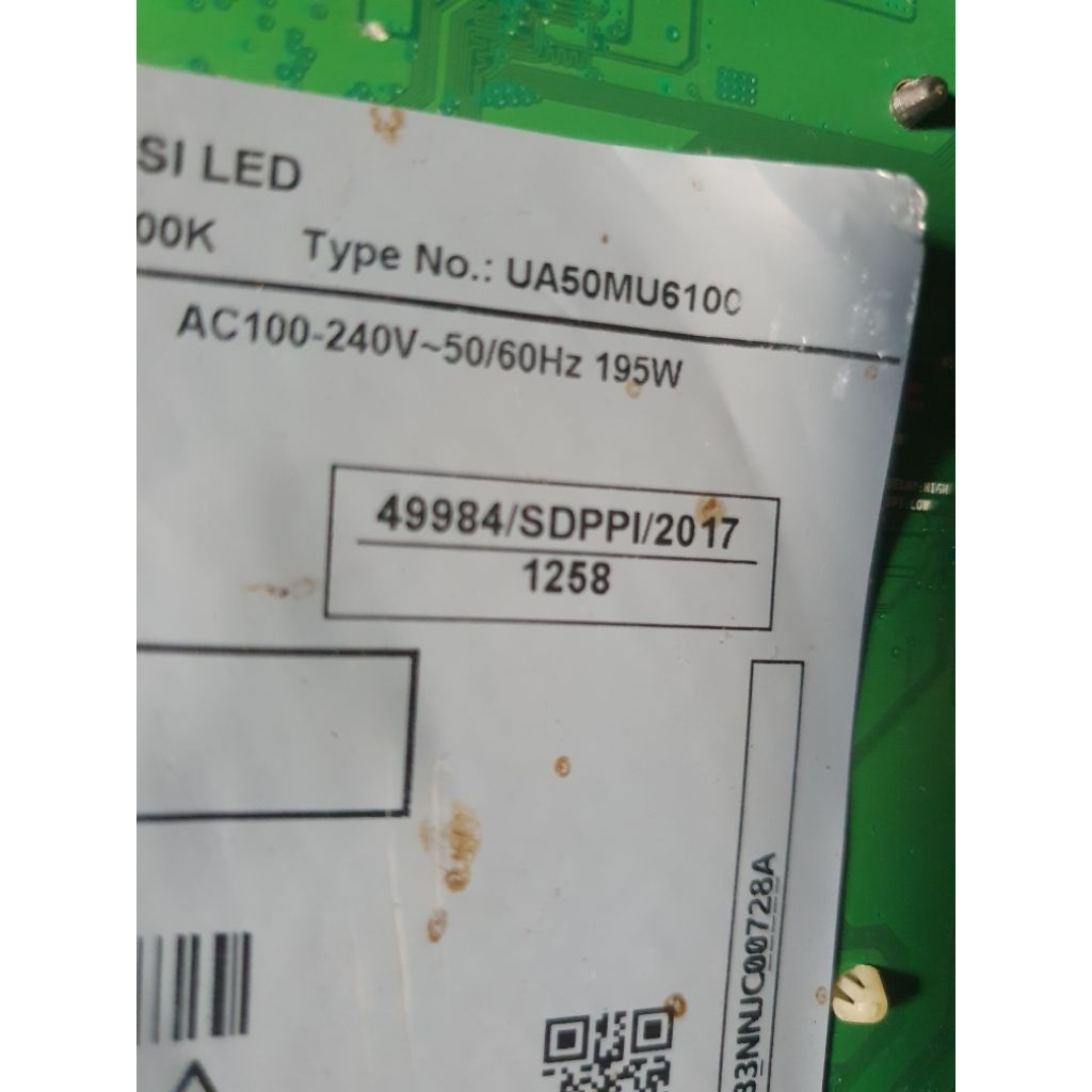mainboard samsung ua50mu6100