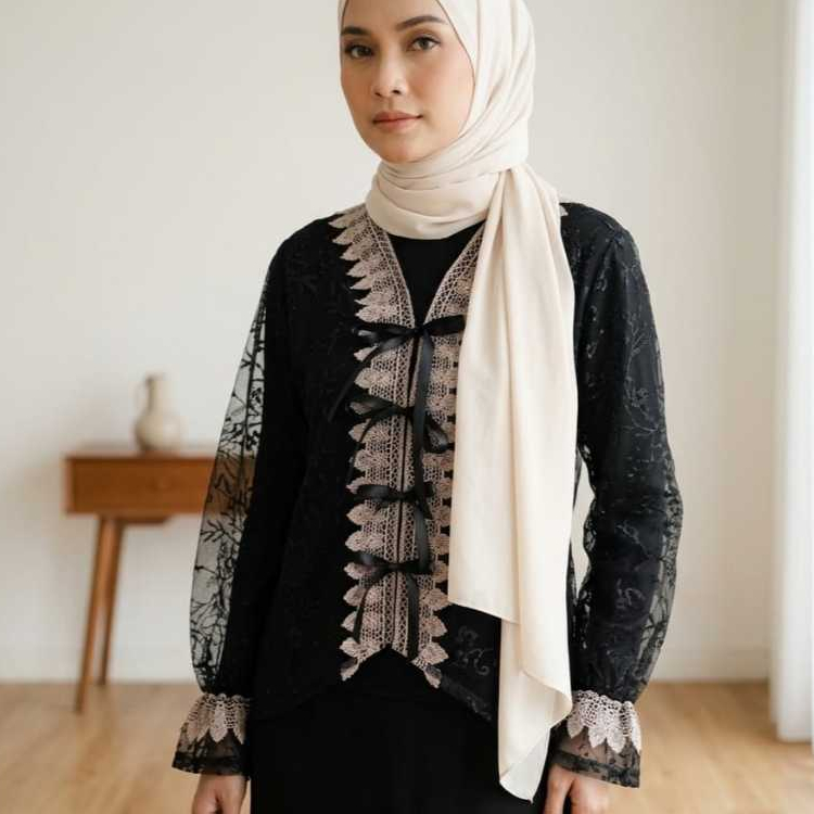 Candy Outer Brukat/Cardigan Tile Brukat TerbaruCardigan Wanita/Outer Kekinian