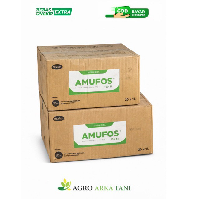 Herbisida AMUFOS 150 SL 1 Liter – 1 Dus Isi 20 Botol | Basmi Gulma Efektif