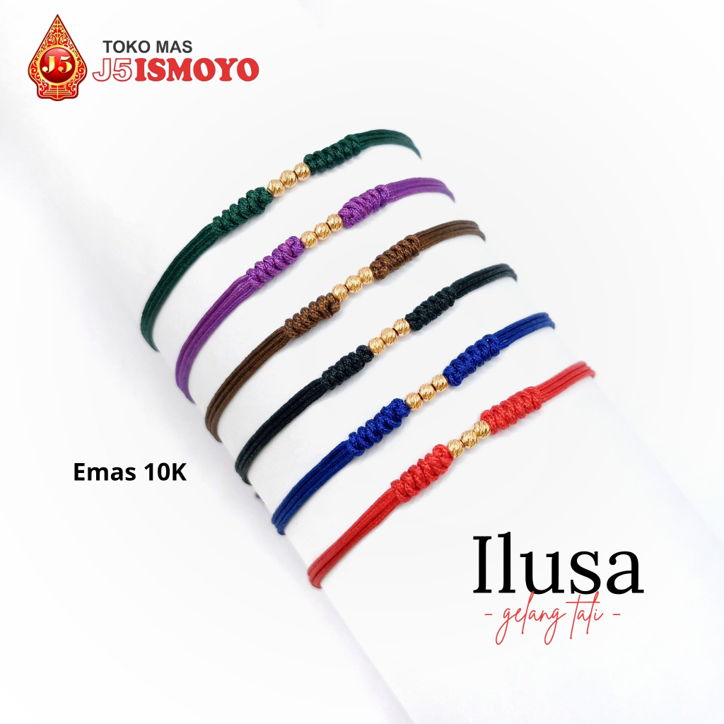 Gelang Tali Kombinasi Emas Ilusa J5 Ismoyo