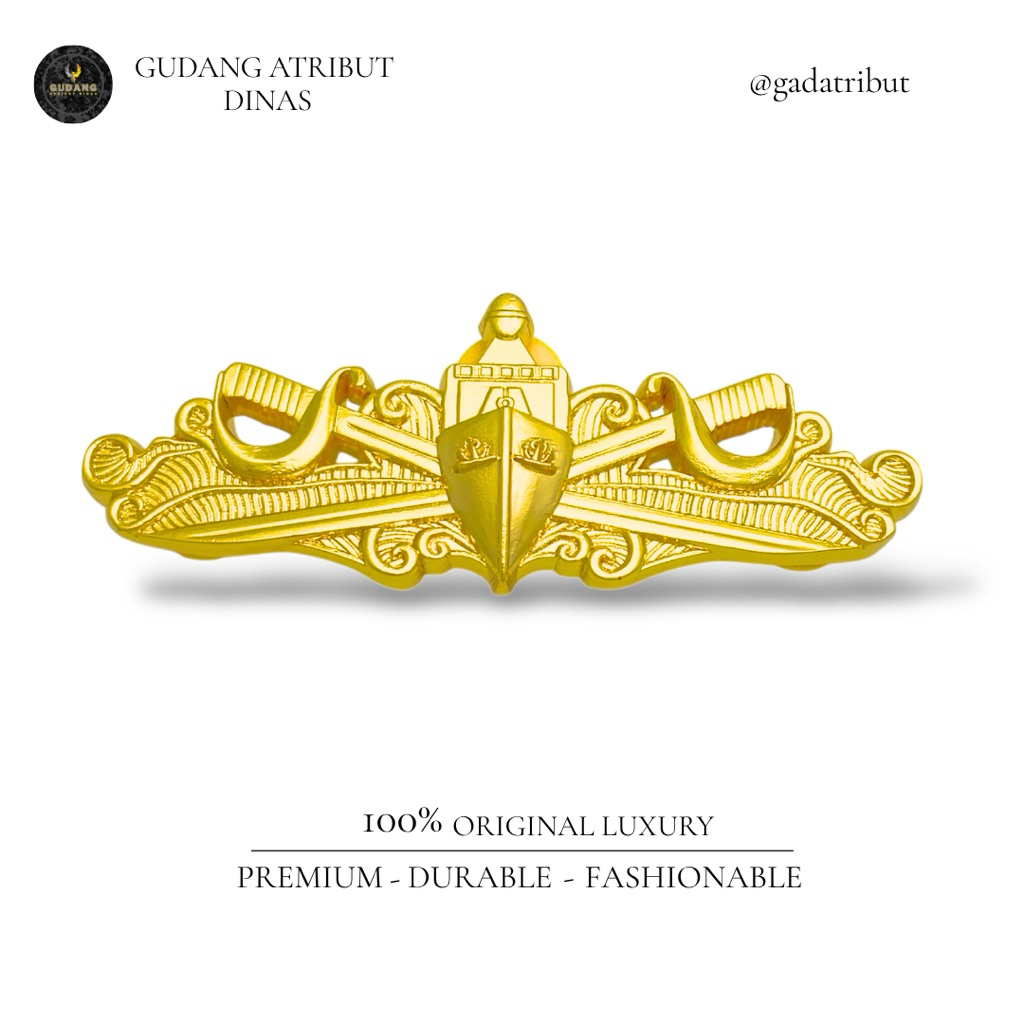 100% LUXURY Brevet Atas Air TNI AL/Brevet Atas Air TNI AL/Brevet Luxury/Atribut Dinas/Atribut TNI AL