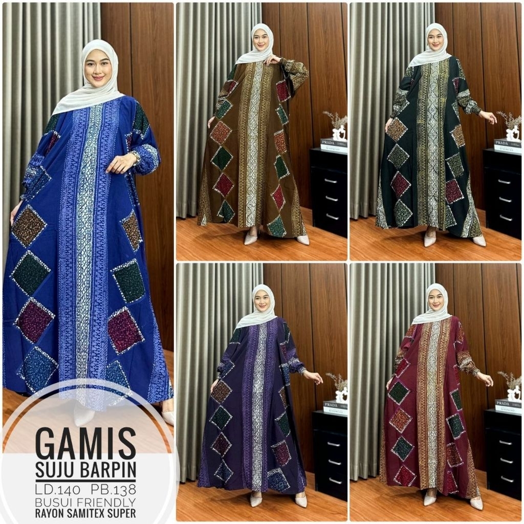Gamis super jumbo  batik encim