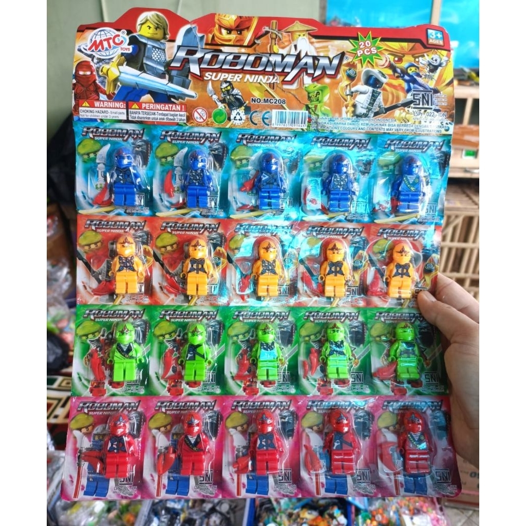 4pc bricks figure roboman ninja minifigure / bricks roboman / bricks