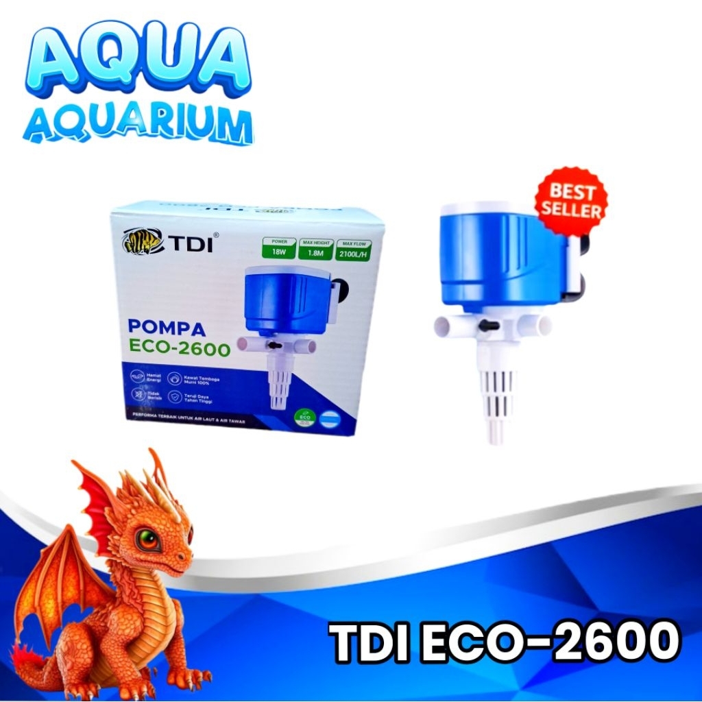 POMPA AQUARIUM TDI ECO 2600 POWER HEAD TDI 2600