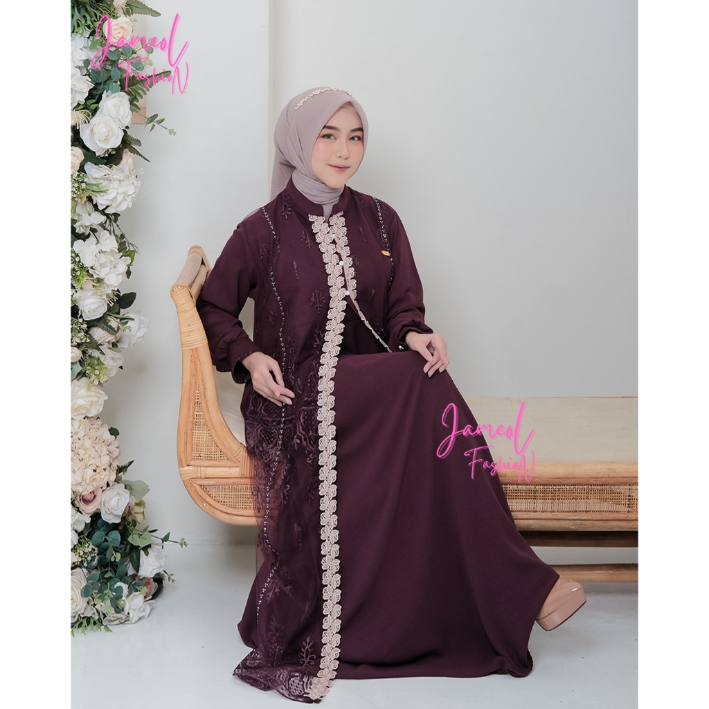 Zaya - Hayyaa Abaya Muslim Terbaru Brokat Pesta Mewah Cantik Elegan