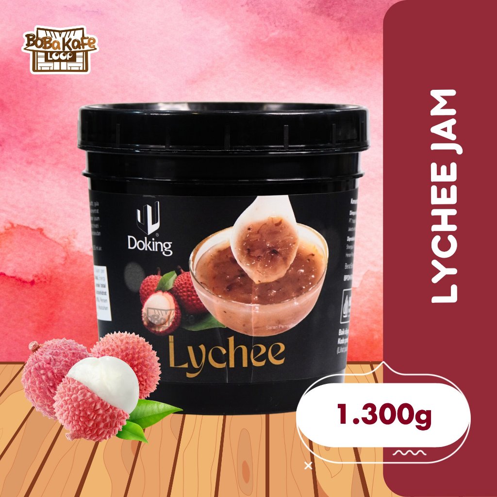 Doking Lychee Jam / Selai Leci Premium – Manis Segar dengan Aroma Buah Alami @1.3 KG