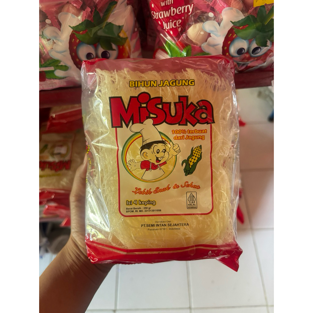 MIE Bihun Jagung MISUKA 250gr Isi 4 - Mudah Dicerna, Rasa Lezat, Kualitas Super
