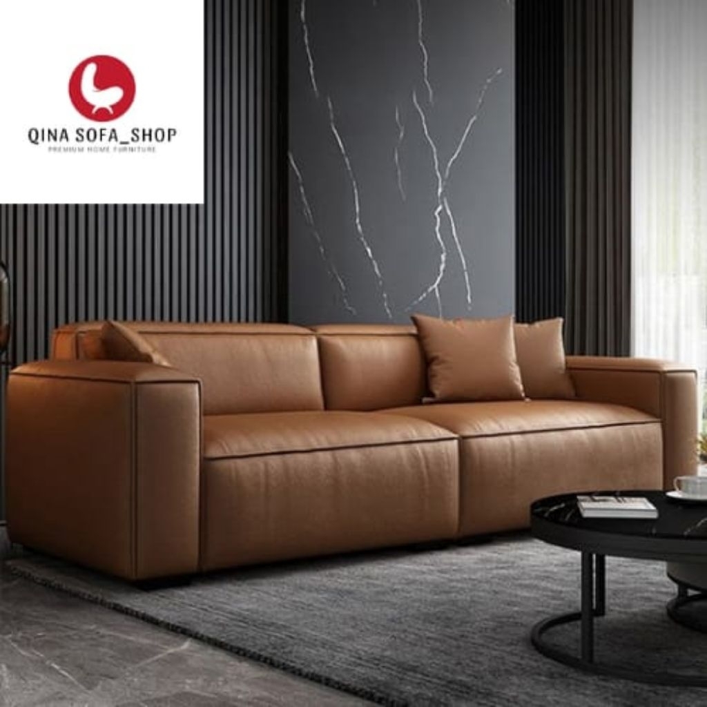 IDEA-Sofa 3 Seater Sofa Modern Sofa Cantik Berkulit Premium