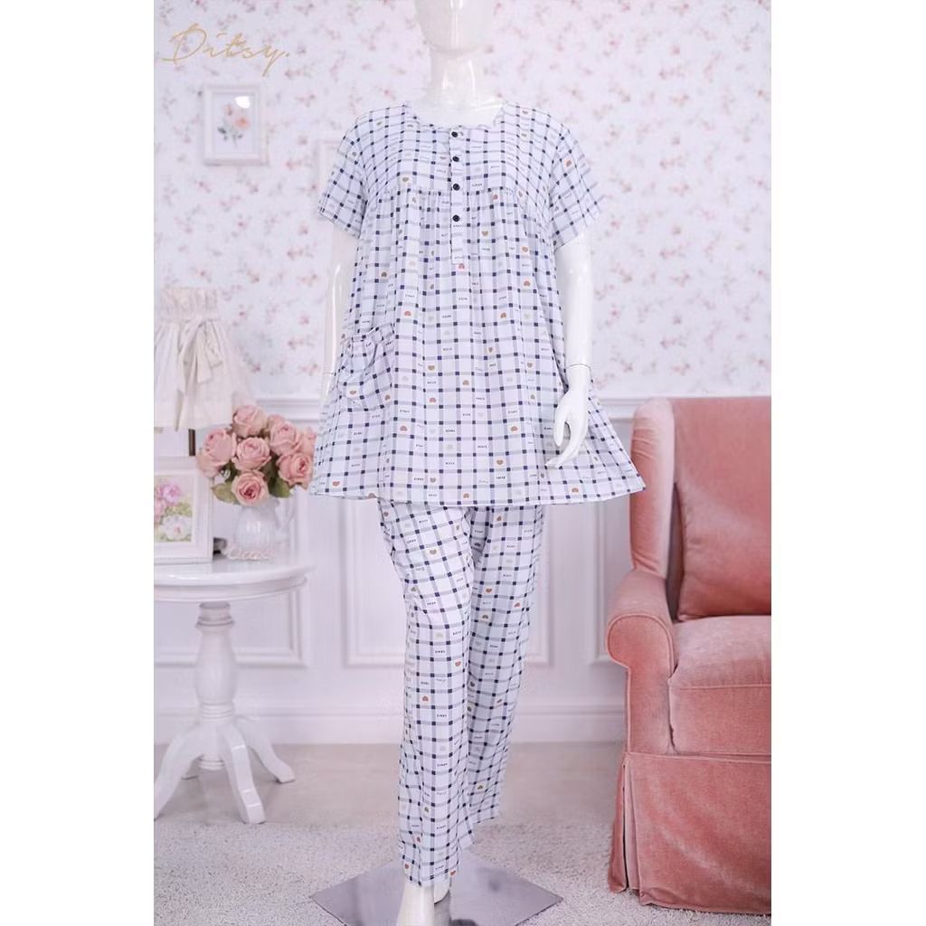 [SIAP KIRIM] SOHVI CLOUD WHITE PAJAMAS SIZE M L XL BY DITSY EDISI FEBRUARI 2026