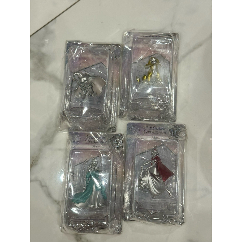 Disney 100 Anniversary Platinum Ornaments