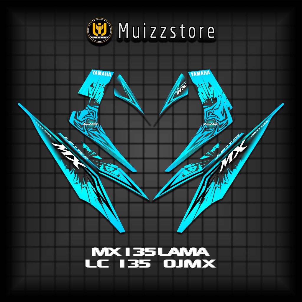 Sticker Transparan MXLama 135 Np5 / Decals LC135 / Stripping Jupiter MX / Variasi MX Viral / Muizz