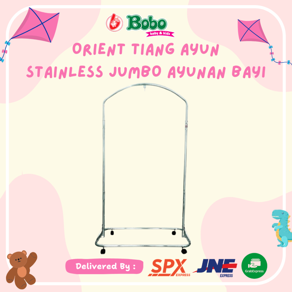 ORIENT Tiang Ayun Stainless Jumbo Ayunan Bayi