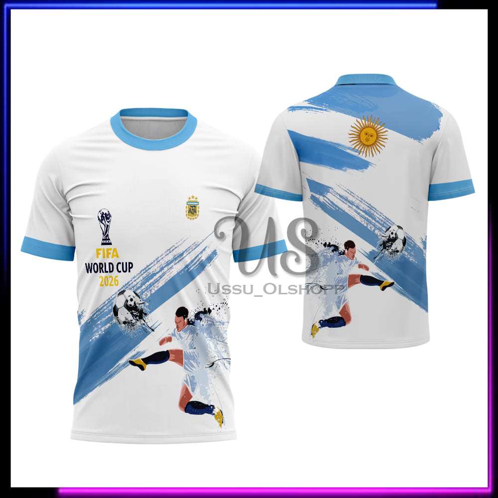 Jersey Argentina - Kaos Jersey Bola Argentina - Jersey Timnas Argentina Piala Dunia 2026