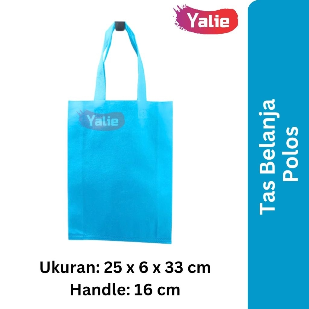 Tas Belanja Polos Spunbond Reusable Tote Bag Kantong Belanja Tas Lipat Shopping Bag Tas Kain