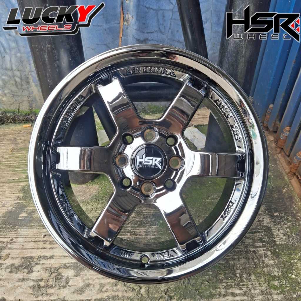 Velg Black Chrom R15 Velg Racing Brio Agya Jazz Avanza Dll HSR RAI S3
