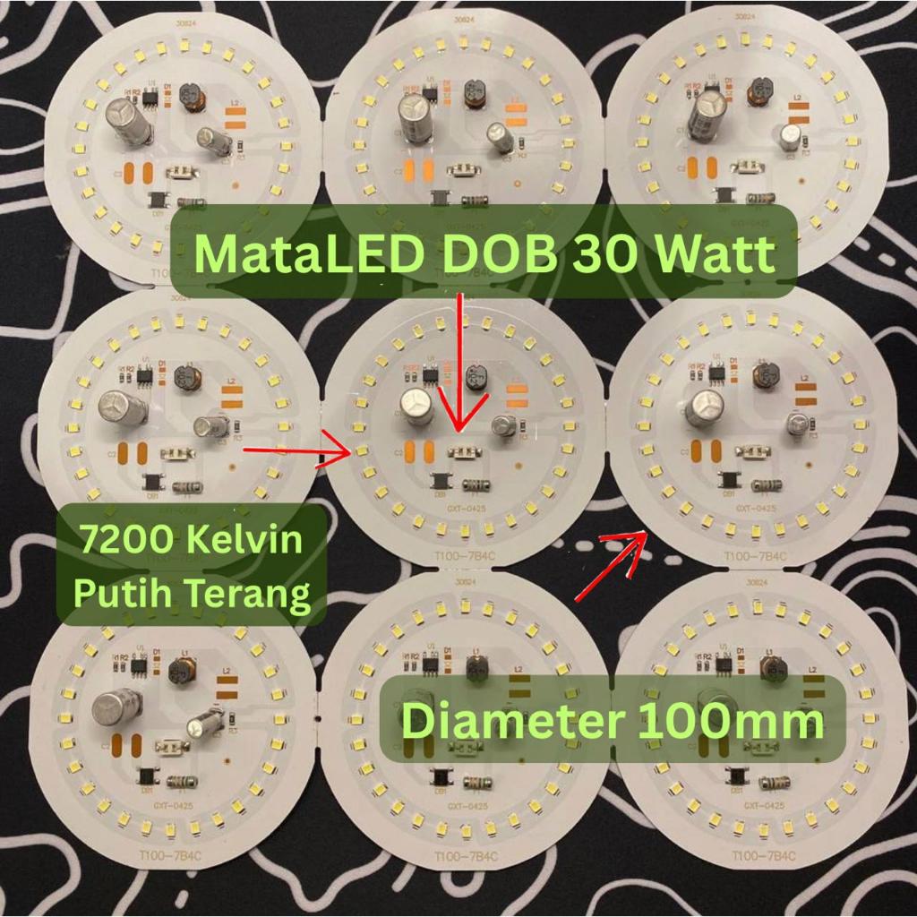 Mataled AC DOB 20,30,40 watt,mata LED VSC dengan chip LED 6volt/Diameter 80mm,100mm,120MM 7200Kelvin