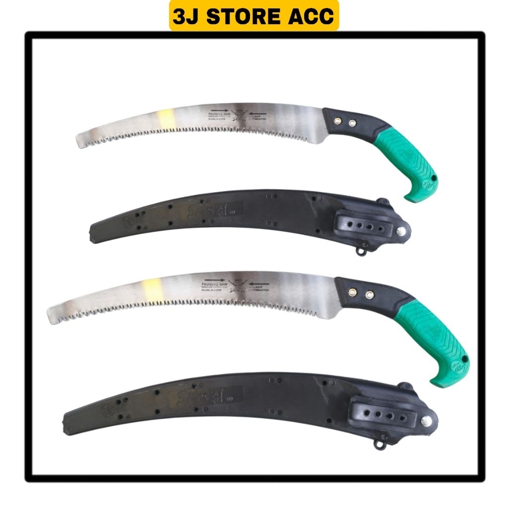 Gergaji Dahan Tarik Lengkung Tajam Pruning Saw Gergaji Kopi + Sarung Pelindung