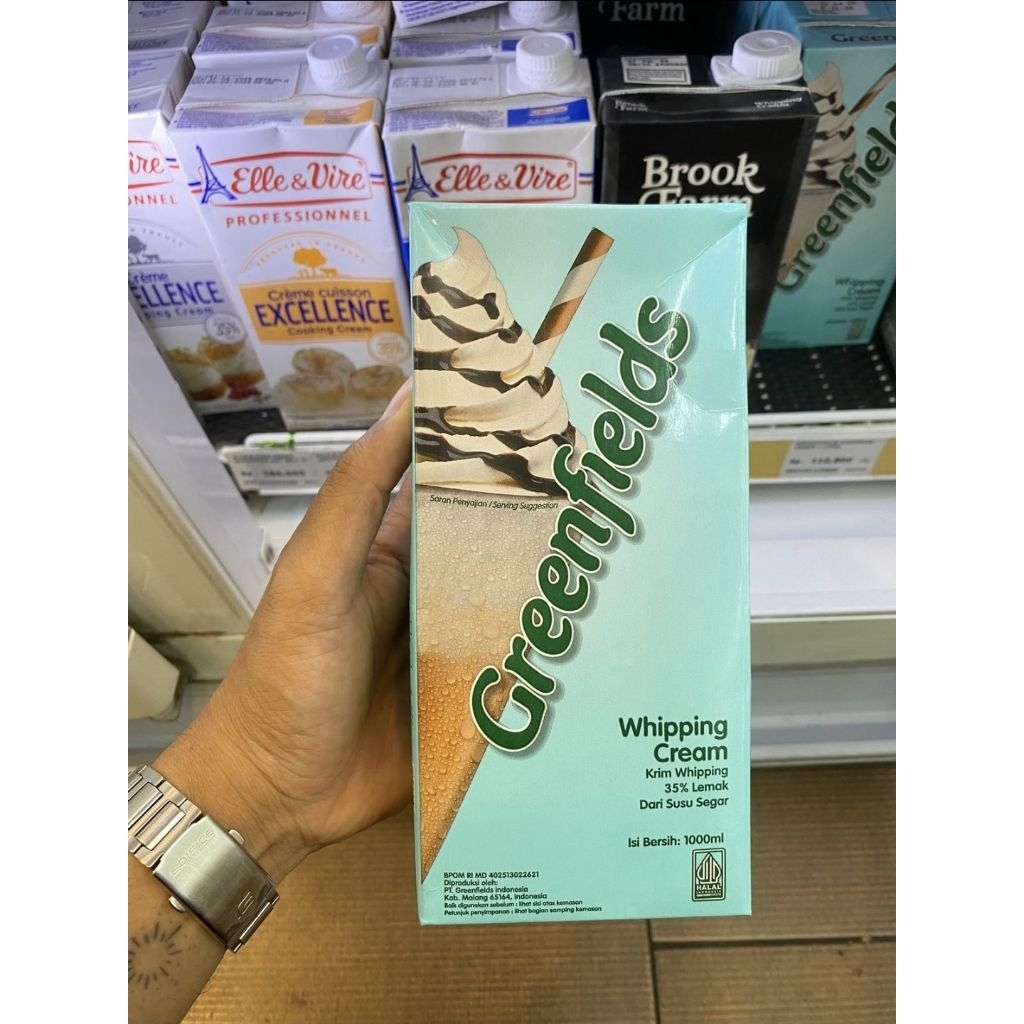 Greenfields Whipping Cream | krim Whipping 1 litter