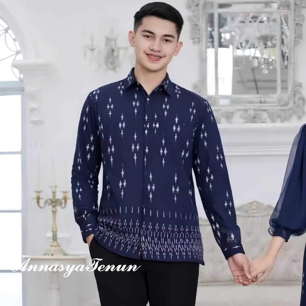 KEMEJA PRIA TENUN ASLI TROSO JEPARA-BAJU TENUN PRIA LENGAN PANJANG DAN PENDEK
