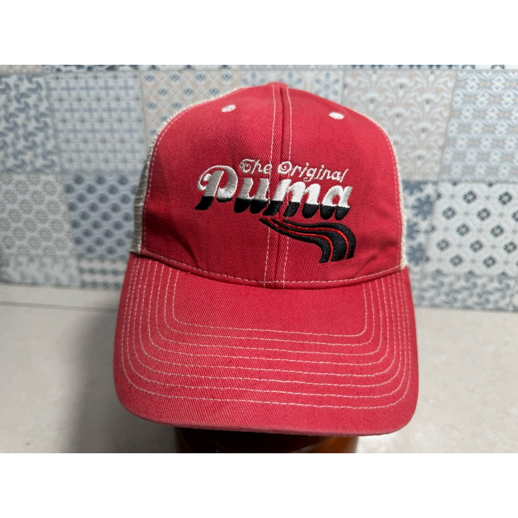 Topi Second Brand Branded Trucker Merah By Puma Original Full Tag