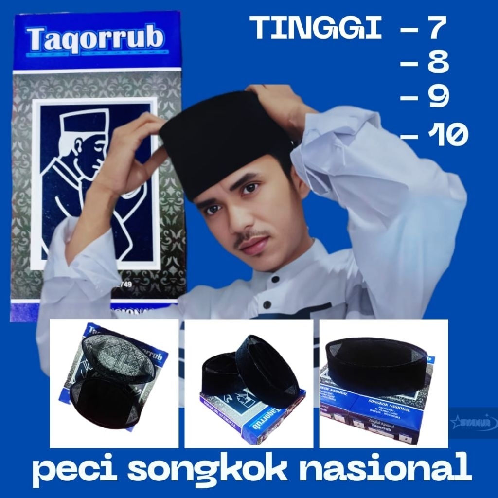 kopiah hitam peci hitam peci santri peci presiden peci taqorrub